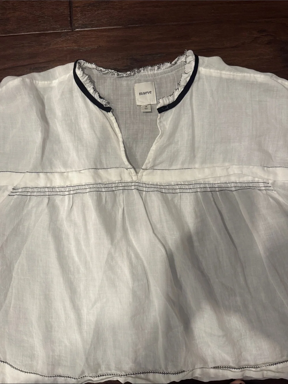 Anthropologie lightweight white